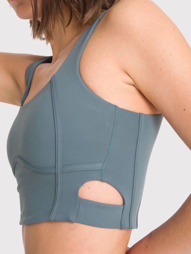 PETO DEPORTIVO MUJER CROP TOP PRO VERDE BSOUL - 5