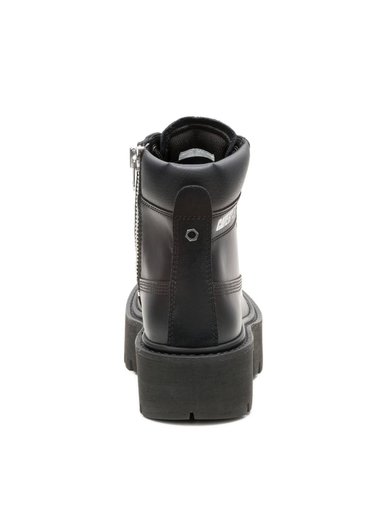BOTIN CUERO MUJER COLORADO MAX 6 ZIP NEGRO CAT - 6