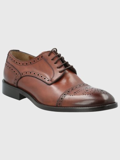 ZAPATO CUERO HOMBRE NAZZO CAFE  HUSH PUPPIES - 1