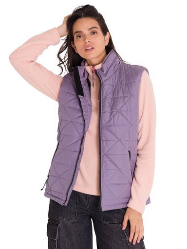 PARKA SIN MANGAS MUJER CAT LILA MEDIUMWEIGHT - 1