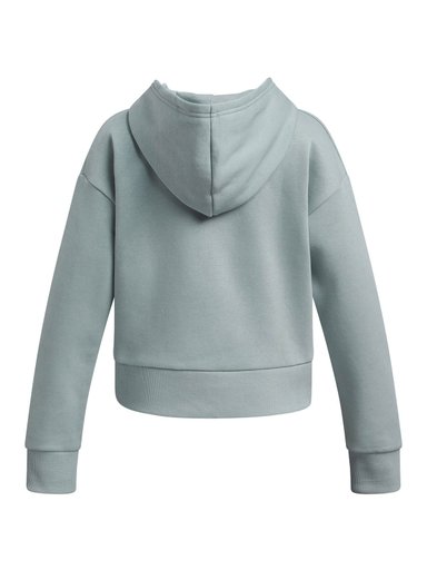 POLERÓN ALGODÓN NIÑA UNDER ARMOUR VERDE HOODIE RIVAL FLEECE CROP - 2