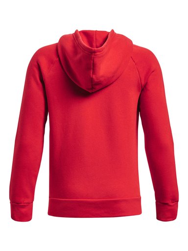 POLERÓN ALGODÓN NIÑO UNDER ARMOUR ROJO HOODIE UA RIVAL FLEECE - 2