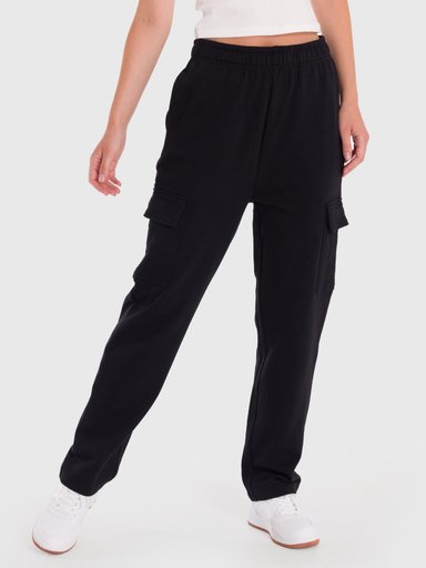 PANTALÓN MUJER CARGO EN COLOR NEGRO BSOUL - 4