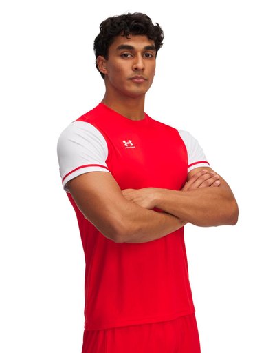 POLERA MANGA CORTA FOOTBALL PARA HOMBRE CHALLENGER ROJO UA - 1