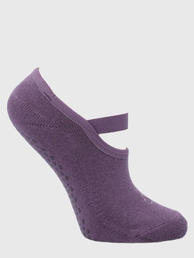 CALCETIN PILATES MUJER STUDIO GRIP MORADO BSOUL - 1