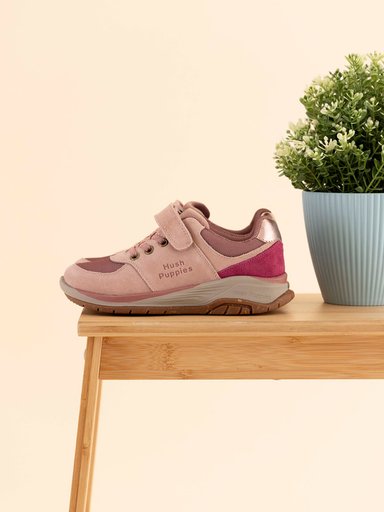 ZAPATILLA CUERO BAMBUS NIÑA ROSADO HUSH PUPPIES - 2