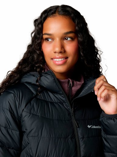 PARKA MUJER POWDER LITE II MID NEGRO COLUMBIA - 4