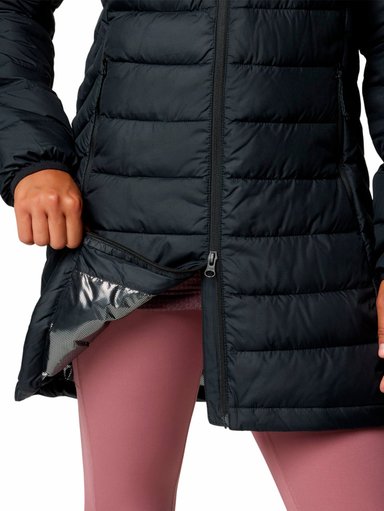 PARKA MUJER POWDER LITE II MID NEGRO COLUMBIA - 5