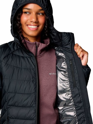 PARKA MUJER POWDER LITE II MID NEGRO COLUMBIA - 6