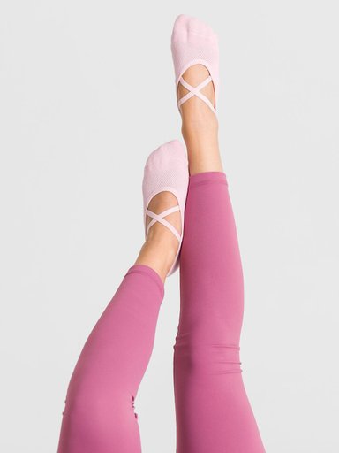 CALCETIN MUJER STRAPPY GRIP ROSADO BSOUL - 4