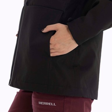 IMPERMEABLE MUJER MINNESOTA EN COLOR NEGRO MERRELL - 4