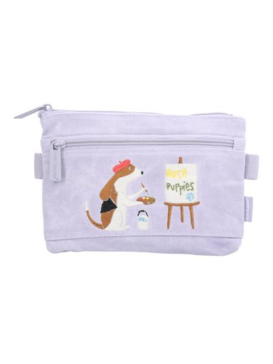 ESTUCHE ARTIST PENCILCASE NIÑA MORADO HUSH PUPPIES - 1