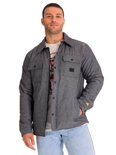 CHAQUETA INSULATED SNAP FRONT HOMBRE GRIS OSCURA CAT - 1