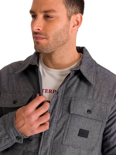 CHAQUETA INSULATED SNAP FRONT HOMBRE GRIS OSCURA CAT - 3
