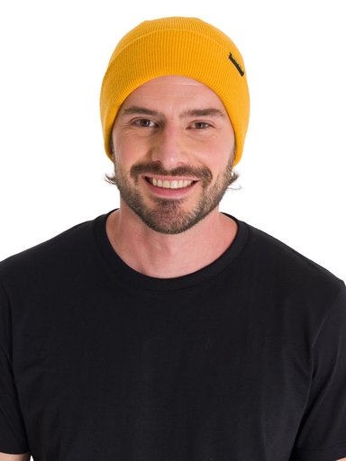 GORRO FOUNDATION KNIT HOMBRE EN COLOR AMARILLO CAT - 1