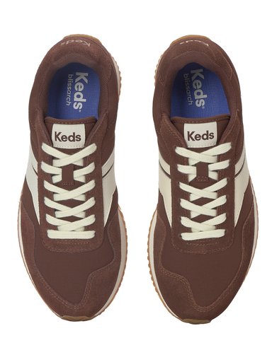 ZAPATILLA TEXTIL MUJER RENA GAMUZA EN COLOR CAFE KEDS - 5