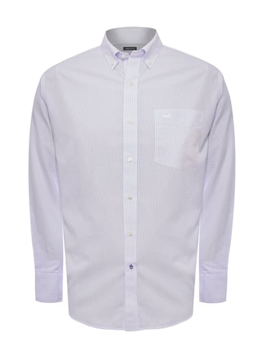 CAMISA LIBRE DE ARRUGAS ALGODÓN HOMBRE LILA ROCKFORD - 2