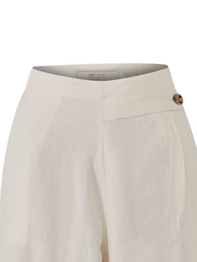 PANTALÓN LINO ORGÁNICO MUJER DANUBIO EN COLOR BLANCO ROCKFORD - 4