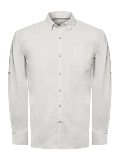 CAMISA ALGODÓN ORGÁNICO HOMBRE GALITON GRIS ROCKFORD - 1