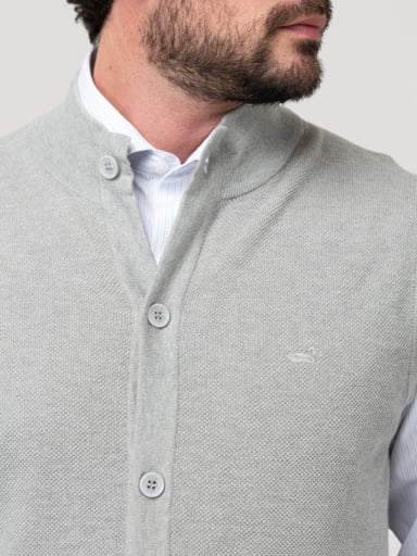 SWEATER ALGODON ORGANICO HOMBRE VERA GRIS ROCKFORD - 7