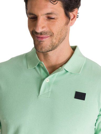 POLERA POLO MANGA CORTA HOMBRE LOGO VERDE CAT - 6