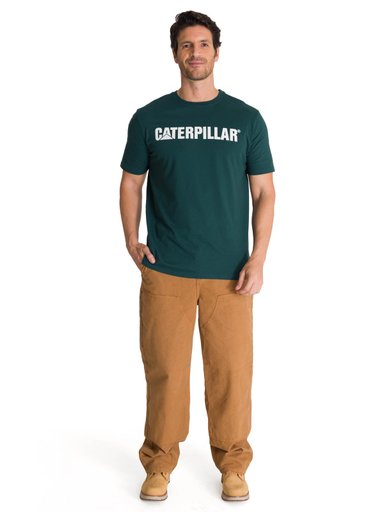 POLERA MANGA CORTA HOMBRE VERDE LOGOERPILLAR CAT - 6