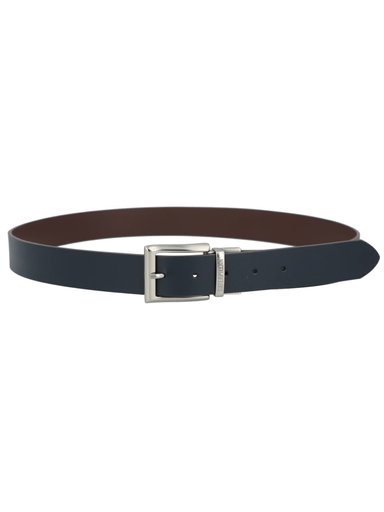 CINTURON DE CUERO PU REVERSIBLE HOMBRE CAFE -AZUL CAT - 4