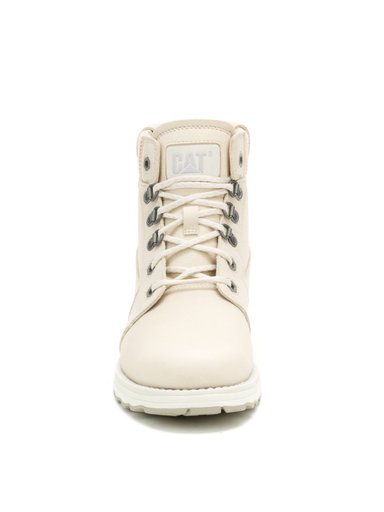 BOTÍN CUERO CHARLIE MUJER BEIGE CAT - 5