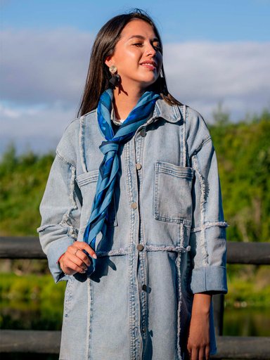 PAÑUELOS IRIS SCARF MUJER AZUL AZALEIA - 2