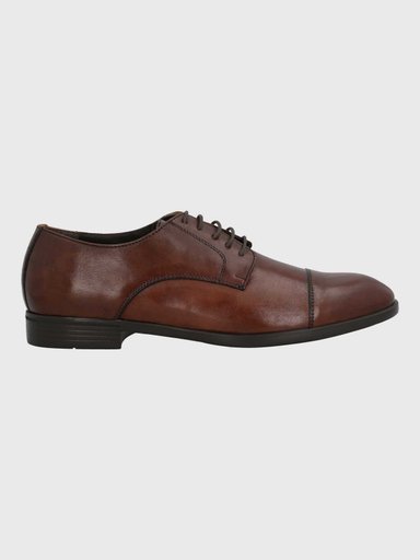 ZAPATO ITALIANO HOMBRE CUERO LECCIO CAFE  HUSH PUPPIES - 2