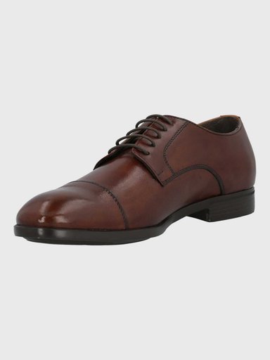 ZAPATO ITALIANO HOMBRE CUERO LECCIO CAFE  HUSH PUPPIES - 5