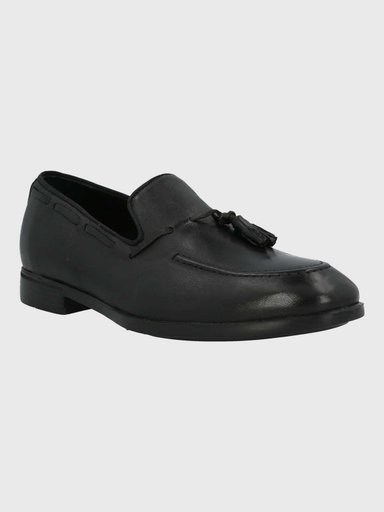 MOCASIN ITALIANO HOMBRE CUERO ABETE NEGRO HUSH PUPPIES - 1