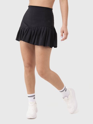 FALDA MUJER PLISADA NEGRA BSOUL - 1