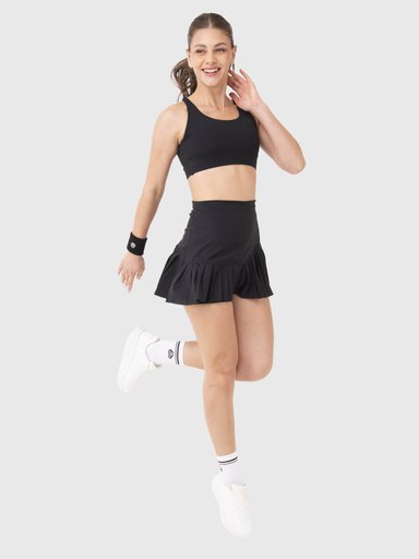 FALDA MUJER PLISADA NEGRA BSOUL - 5
