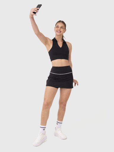 FALDA MUJER COURT NEGRA BSOUL - 5