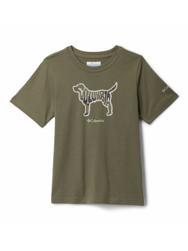 POLERA MANGA CORTA NIÑO VALLEY CREEK VERDE COLUMBIA - 1