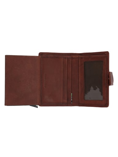 BILLETERA CUERO HOMBRE AQ MULTICARDS CAFE  ROCKFORD - 4
