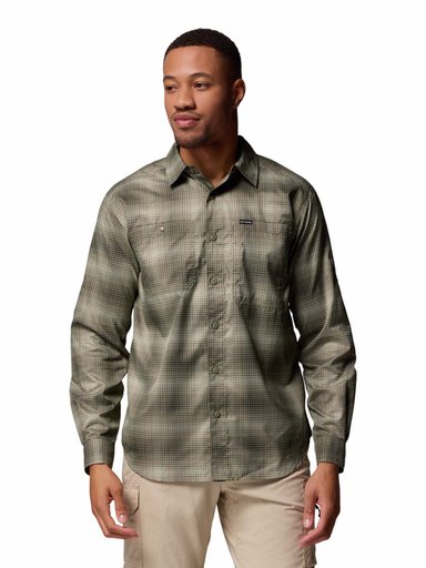 CAMISA M/L HOMBRE SILVER RIDGE UTILITY VERDE COLUMBIA - 1