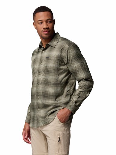 CAMISA M/L HOMBRE SILVER RIDGE UTILITY VERDE COLUMBIA - 2
