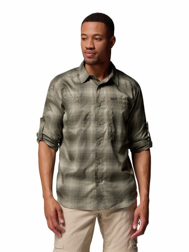 CAMISA M/L HOMBRE SILVER RIDGE UTILITY VERDE COLUMBIA - 4