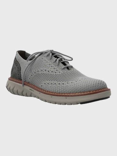 ZAPATO SMART HOMBRE KNIT WINGTIP GRIS HUSH PUPPIES - 1