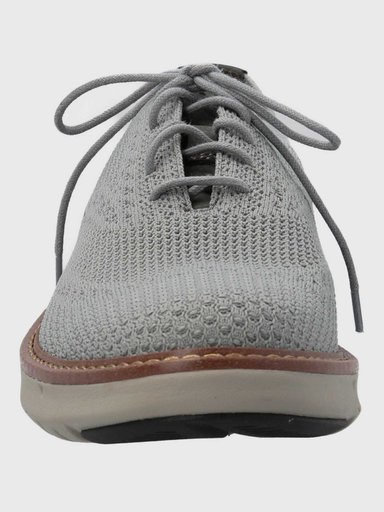 ZAPATO SMART HOMBRE KNIT WINGTIP GRIS HUSH PUPPIES - 4