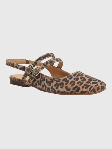 BALLERINA CUERO MUJER CLEMENTINE BEIGE HUSH PUPPIES - 1