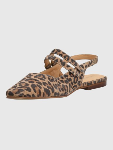 BALLERINA CUERO MUJER CLEMENTINE BEIGE HUSH PUPPIES - 5