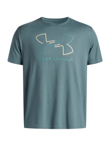 POLERA MANGA CORTA DE LIFESTYLE PARA HOMBRE FOUNDATION AZUL UA - 1