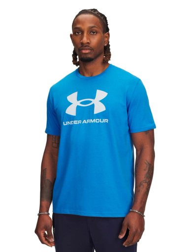 POLERA MANGA CORTA LIFESTYLE PARA HOMBRE LOGO AZUL UA - 1
