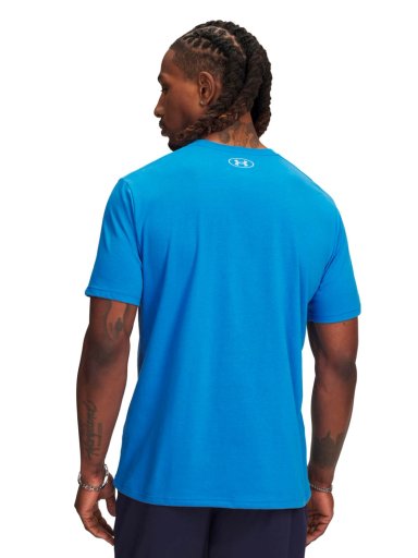 POLERA MANGA CORTA LIFESTYLE PARA HOMBRE LOGO AZUL UA - 2