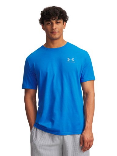 POLERA MANGA CORTA LIFESTYLE  HOMBRE LEFT CHEST LOGO AZUL UA - 4