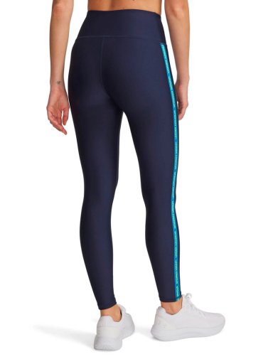 CALZA TRAINING PARA MUJER TECH WORDMARK TAPE AZUL UA - 2