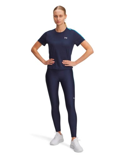 CALZA TRAINING PARA MUJER TECH WORDMARK TAPE AZUL UA - 4